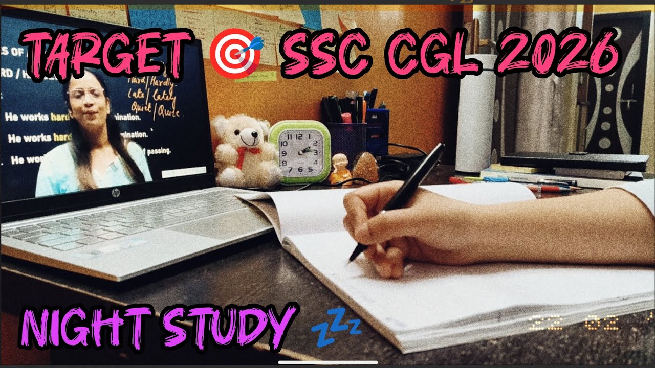 Target 🎯 SSC CGL 2026 | Night Study #motivation #dreambigstudyhard #dreambigstudyhard #sscghl #ssc 