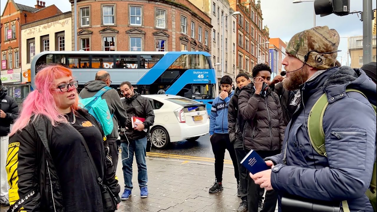 Woman says Bible reading is brainwashing people and putting them down | Nottingham, England