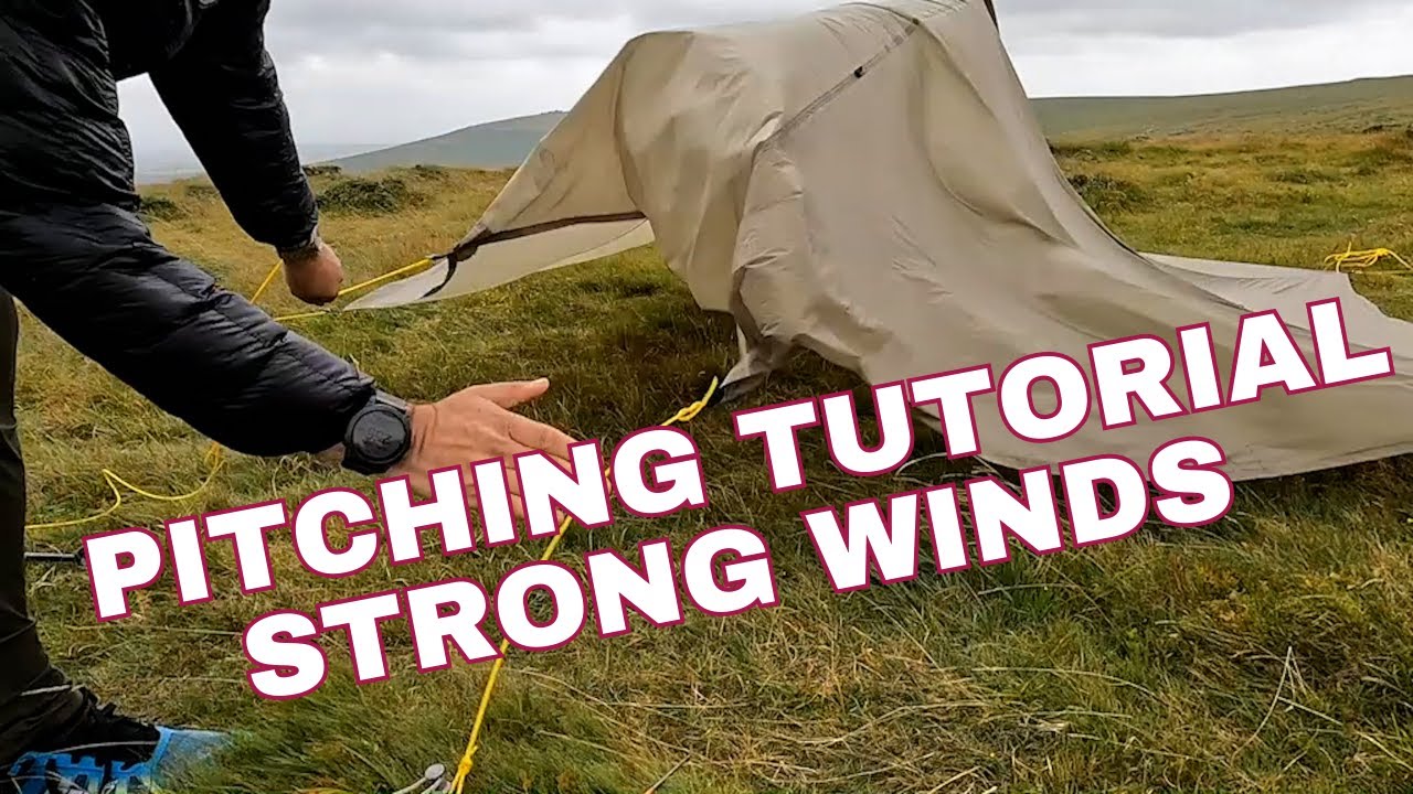 Pitch MLD SILPOLY Trailstar in STRONG WINDS and how to stow it in stormy weather
