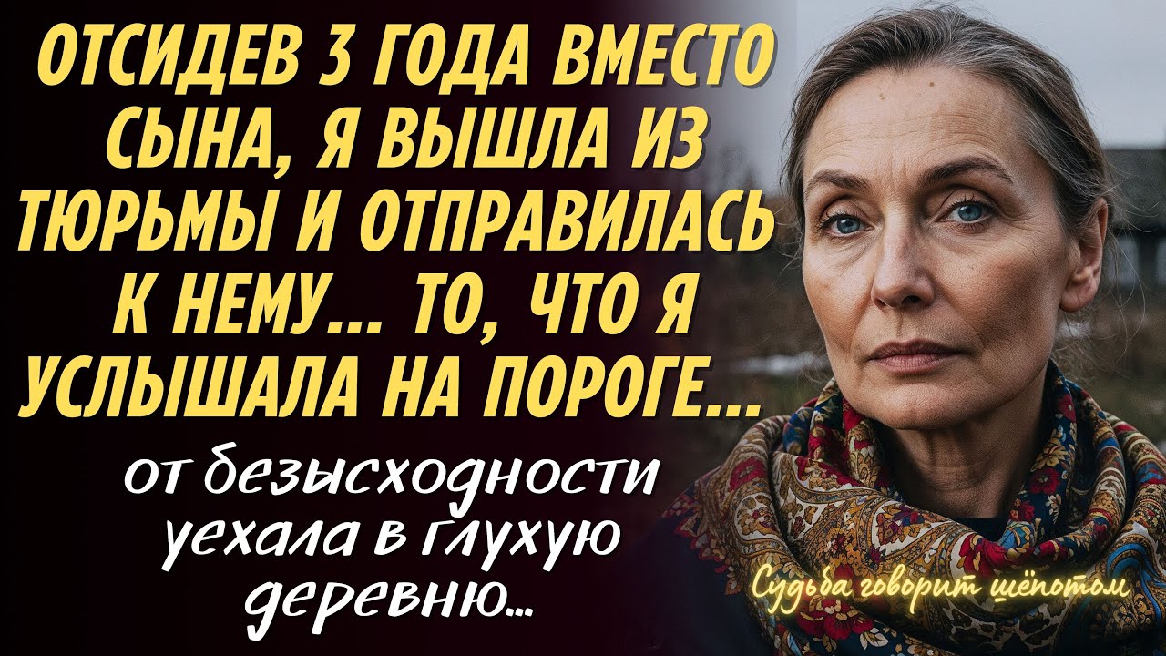 Выйдя из тюрьмы, отсидев 3 года ВМЕСТО сына, я отправилась к нему в квартиру… То, что я услышала…