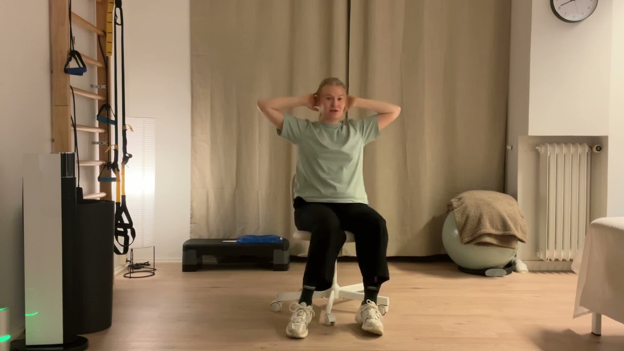Taukojumppa: yläselkä ja rintakehä
