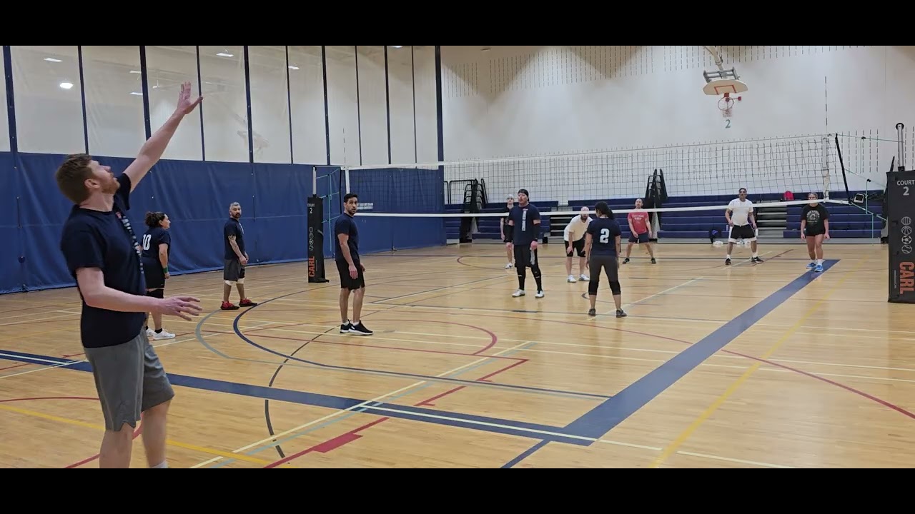 Volleyball game 🏐 Second set . Mixed Impact vs Pint Smasher 