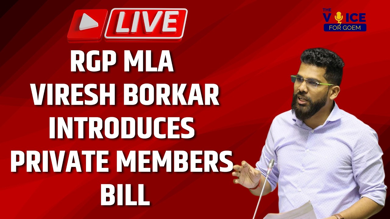 Live | RGP MLA Viresh Borkar Briefing Media