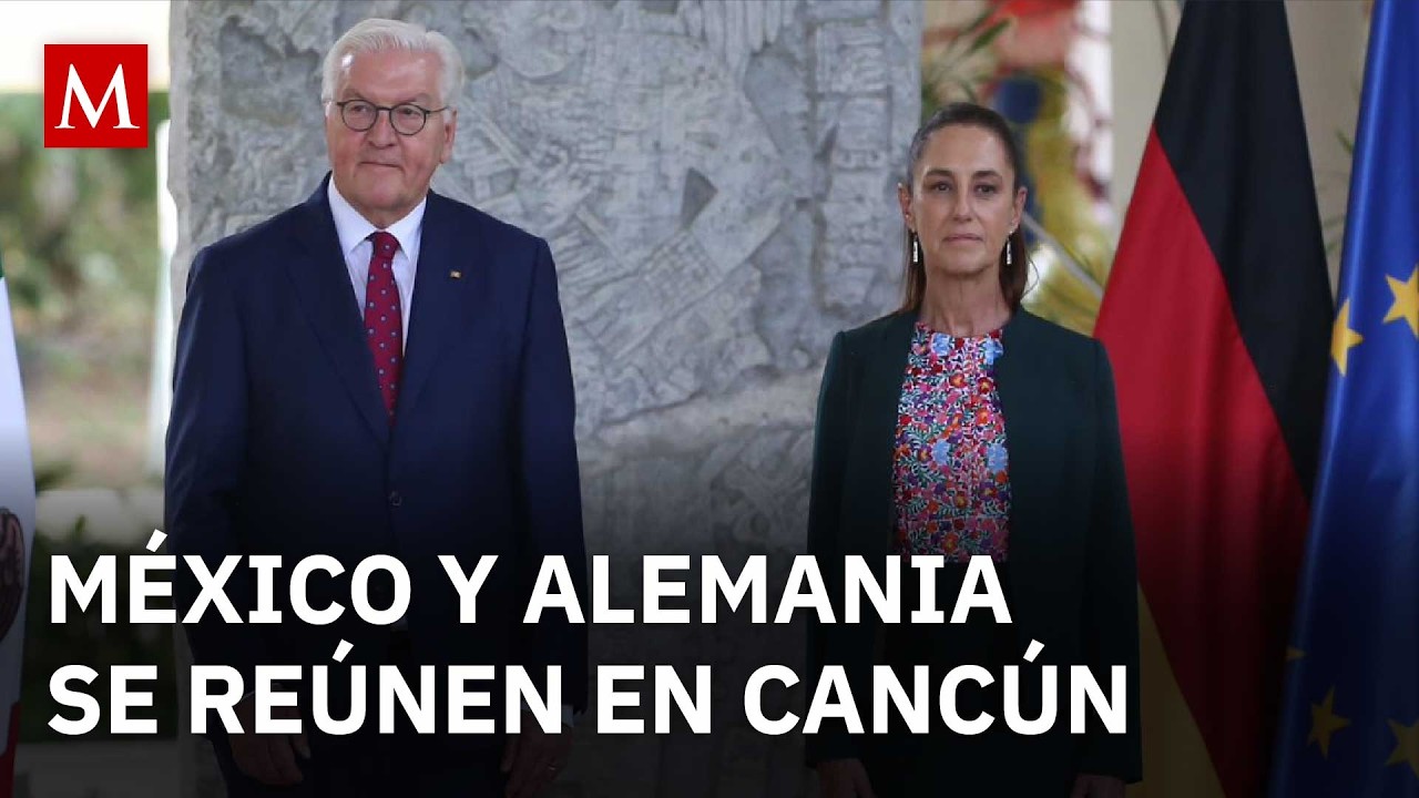 Sheinbaum recibe a Frank-Walter Steinmeier en Quintana Roo