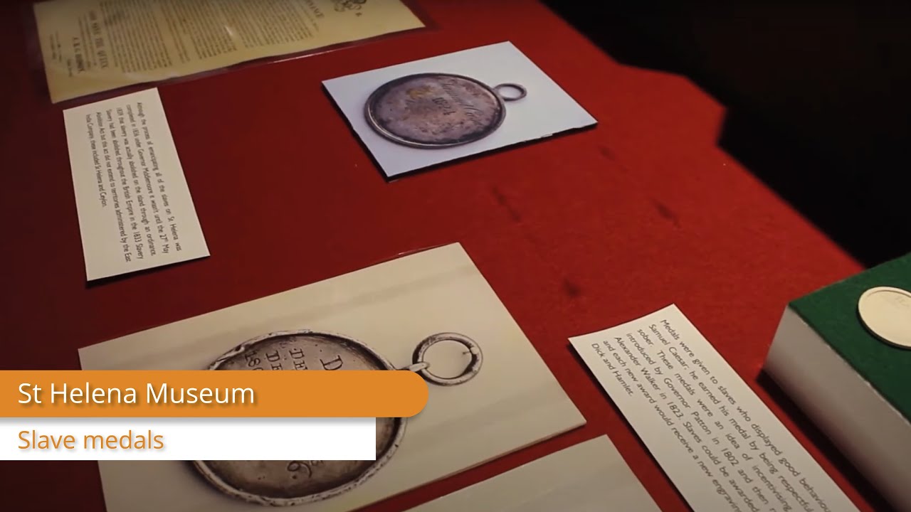 St Helena Museum - Slave medals