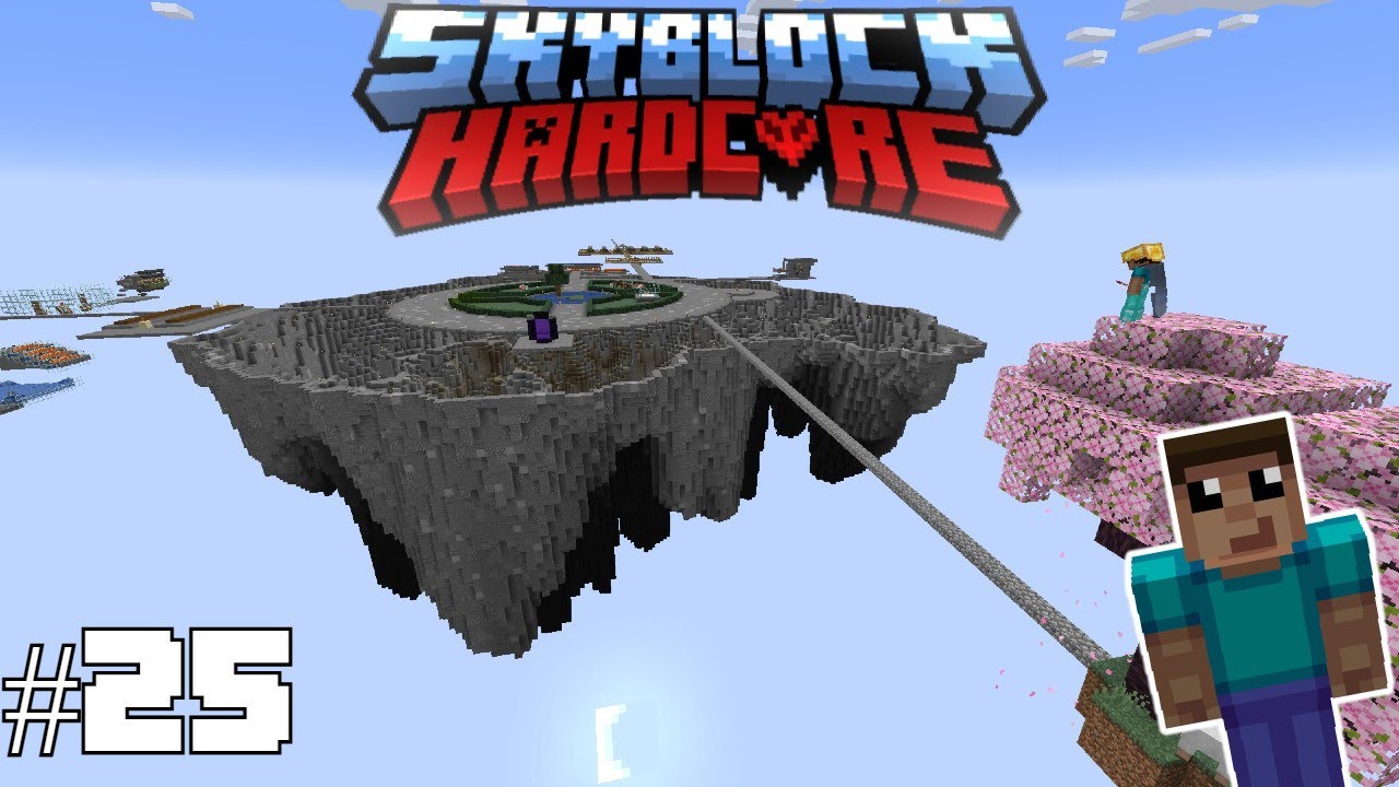 Floating Island Base - Minecraft Skyblock Hardcore Timelapse #25