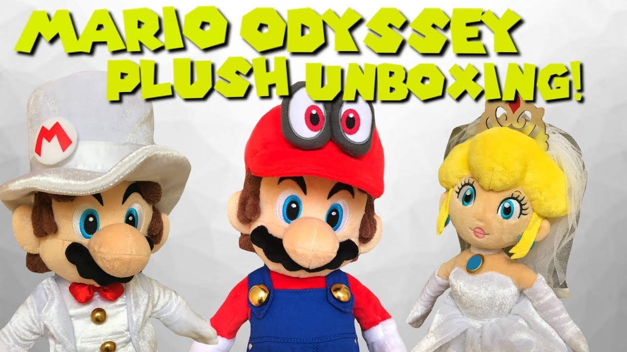 Распаковка плюшевой фигурки Марио и Пич из Mario Odyssey!