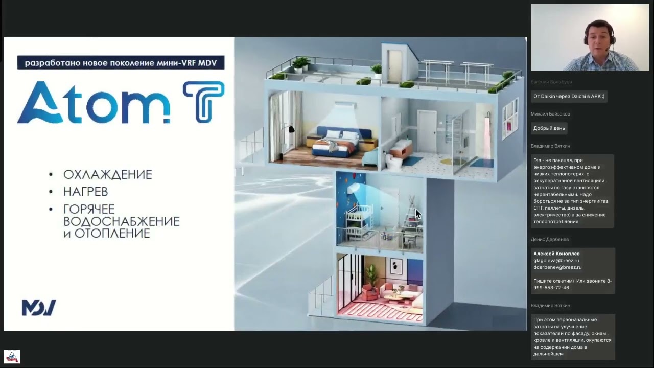 Мини-VRF-система MDV серии Atom Thermo