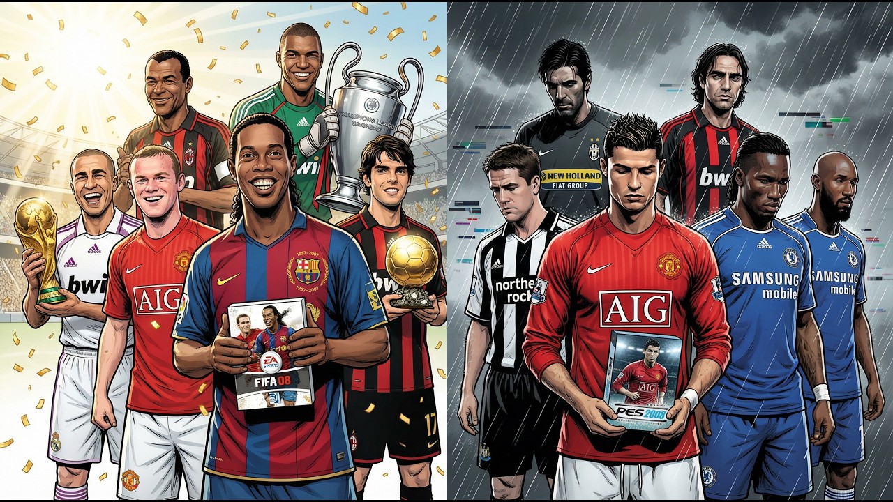 КТО КРУЧЕ?! | FIFA 08 VS PES 2008. Год, когда Царь пал, а аутсайдер стал Богом. ИИ-подкаст