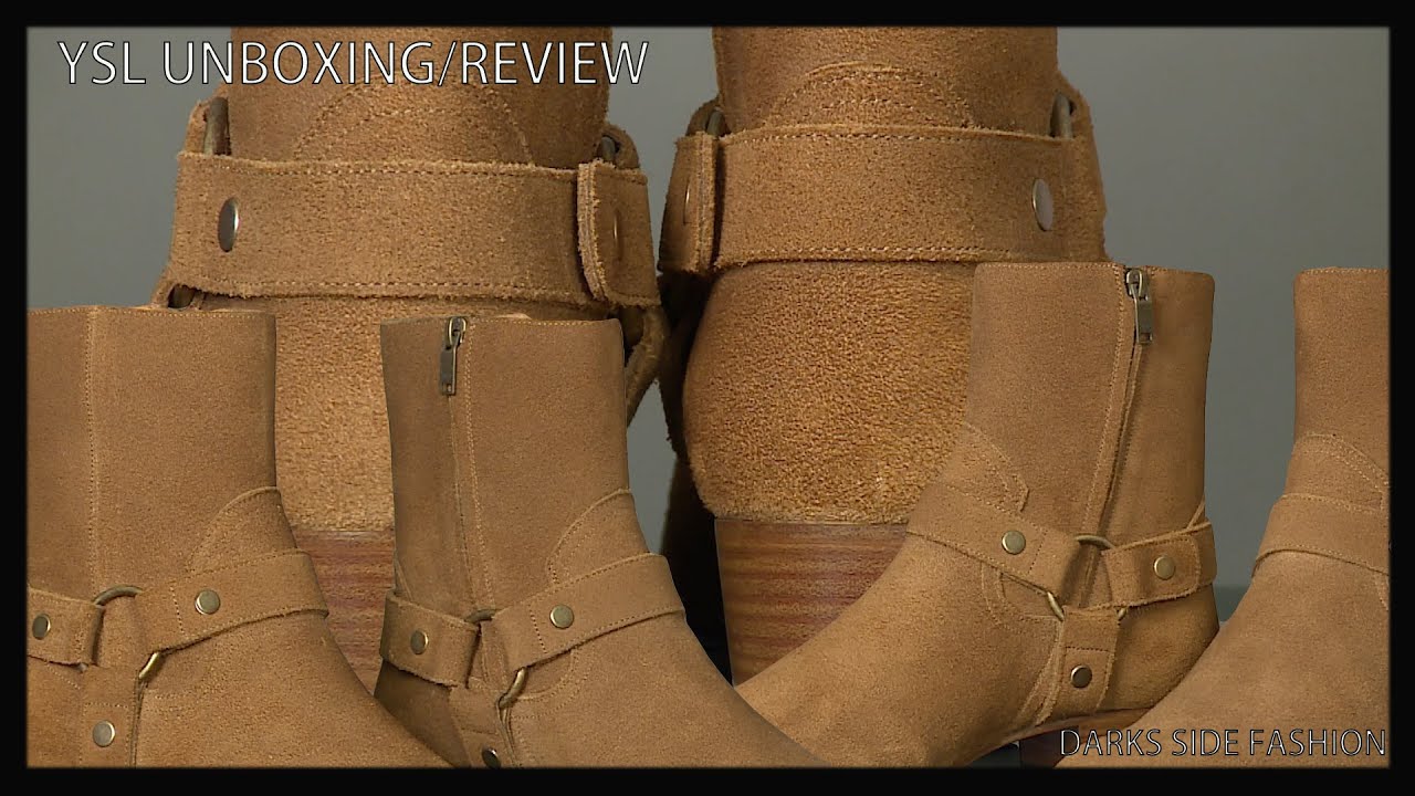 Saint Laurent Wyatt Harness Boots Unboxing/Review| YSL Unboxing 2021| Ryan Darks| Darks Side Fashion