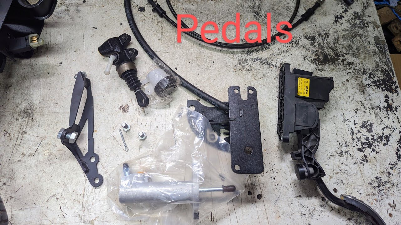 VW golf mk2 r32 conversion part 7 figuring out brakes and pedals boost fabrication kit
