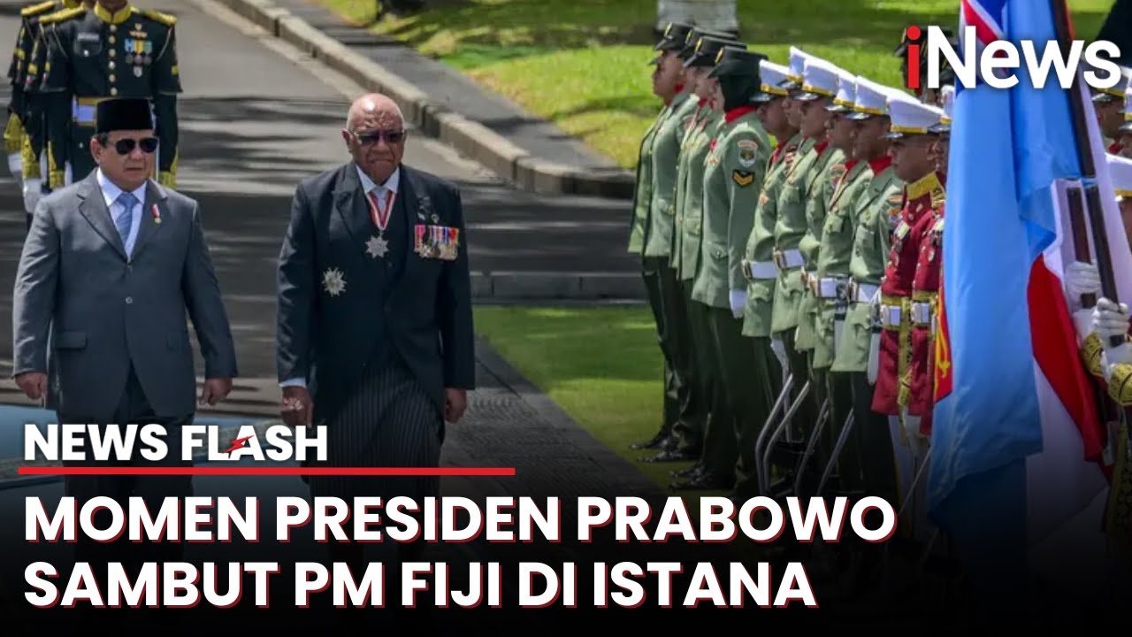 Detik-Detik Upacara Penyambutan Kunjungan Resmi PM Fiji di Istana | News Flash