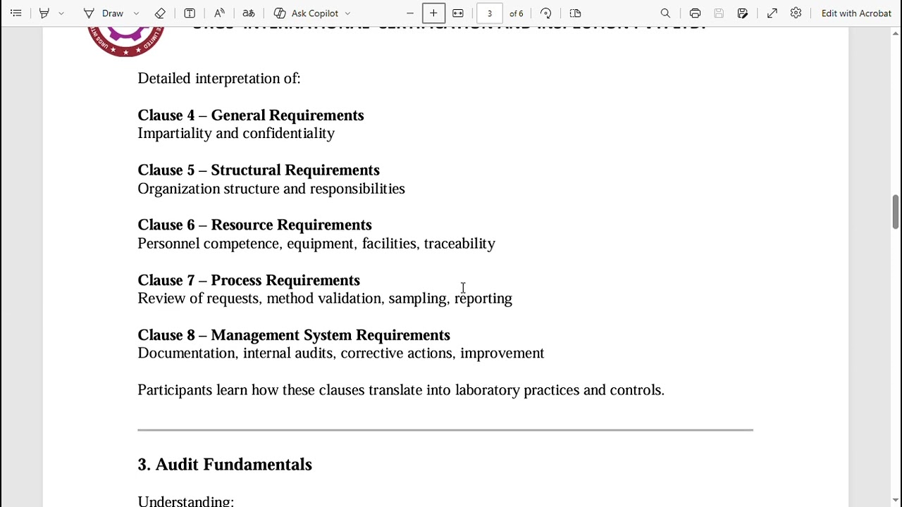 ISO/IEC 17025:2017 Internal Auditor Course Overview | URGS International