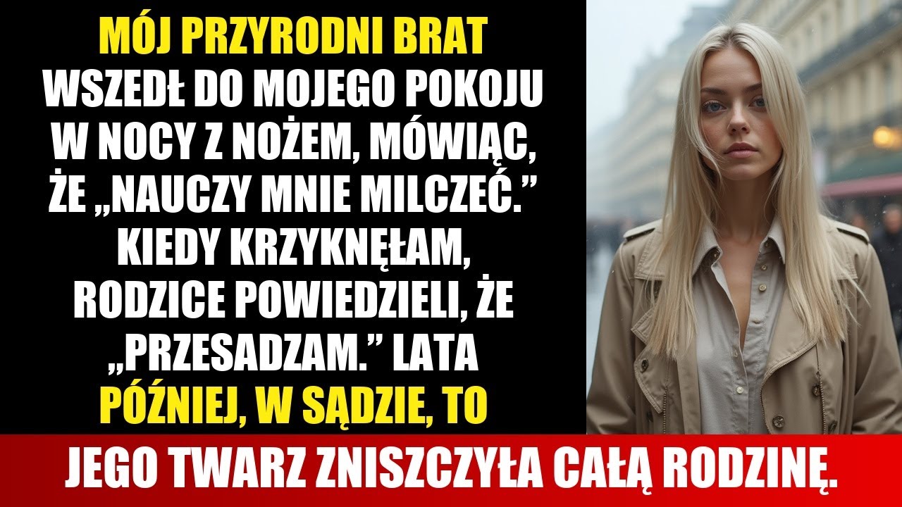 PRZYRODNI BRAT WSZEDŁ Z NOŻEM DO MOJEGO POKOJU — PO LATACH JEGO TWARZ ZŁAMAŁA RODZINĘ
