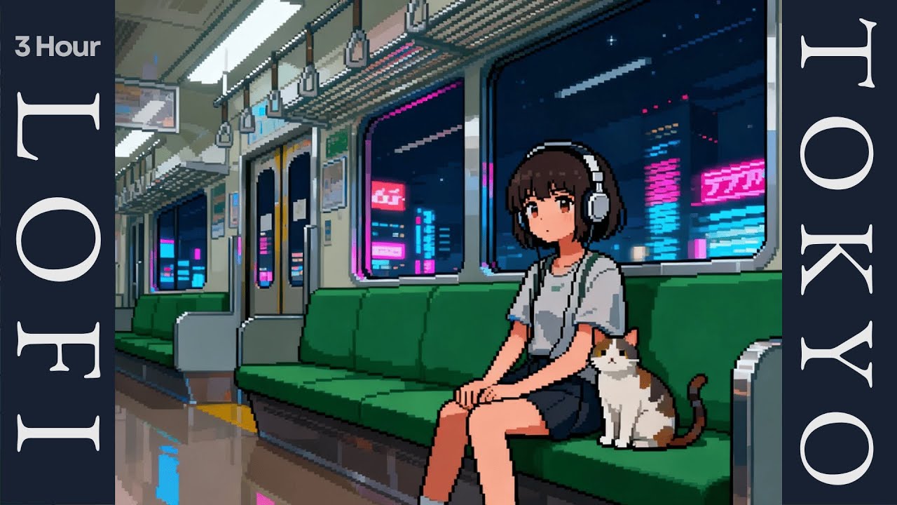 Tokyo Subway Lofi 🚇 Empty Night Train | Relax & Study