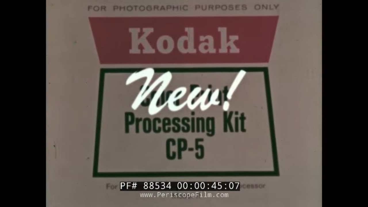 «KODAK RAPID COLOR PROCESSOR» РЕКЛАМНАЯ ПЛЕНКА KODAK 1960-Х ГОДОВ, ОТПЕЧАТКИ EKTACOLOR 88534
