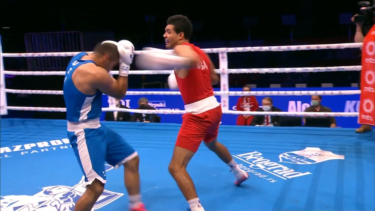 Day 8 (80kg) GONZALES Robby (USA) vs  ASLONOV Odiljon (UZB) | AIBA WCHs 2021