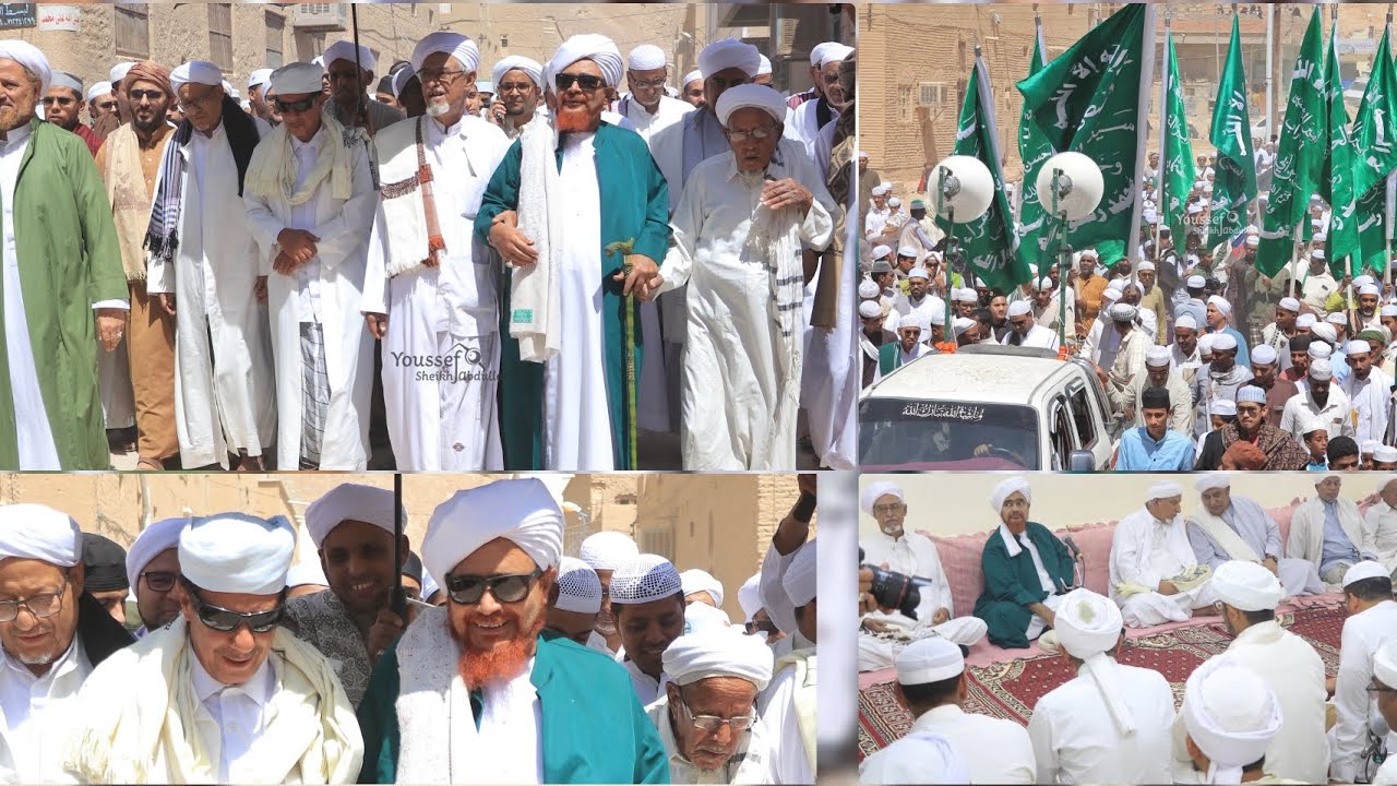من مظاهر الفرح بذكرى المولد النبوي الشريف-من موكب الطيالة والزف بدار المصطفى بتريم