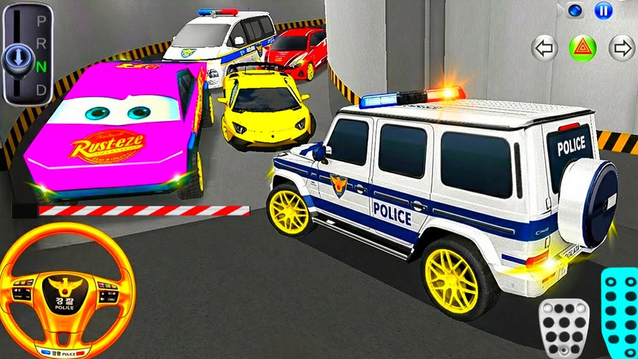 New Police Mercedes G63 Stuck in Parking Garage - 3D Driving Class 2026 - Best Android iOS Gameplay
