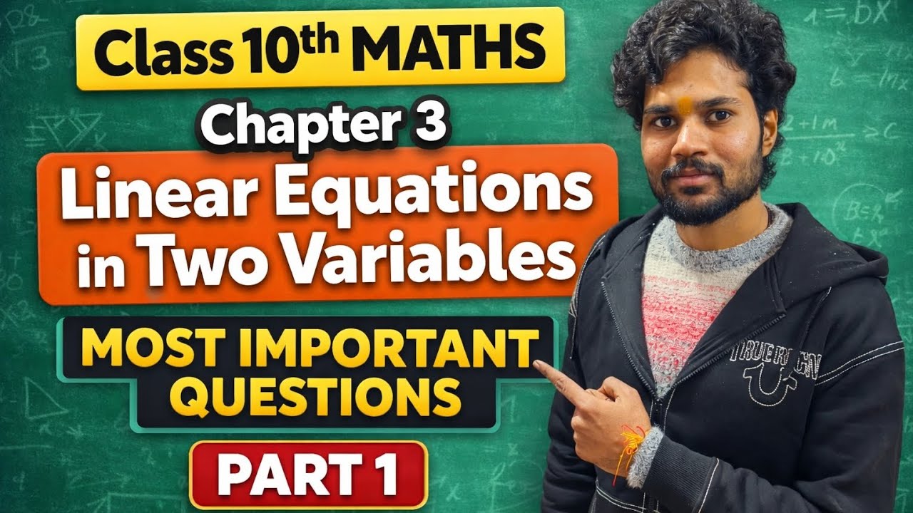 Class 10 Maths Chapter 3 | Board Exam Most Important Word Problems | Linear Equations 🔥|Must Watch 🚀