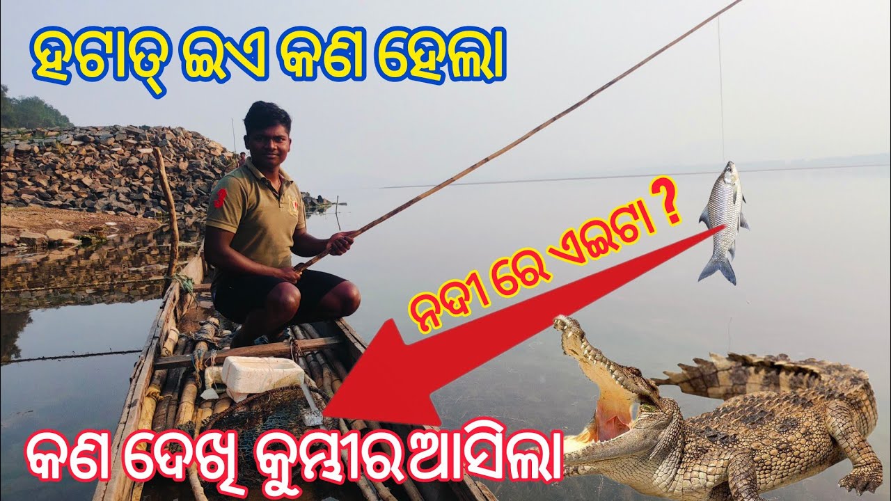 ଏତେ ଦିନ ପରେ ନଦୀରୁ ଧରିଲୁ ବଡ଼ ମାଛ😱ଆସ ଦେଖିମା କେମିତି ହେଲା🐟#fishing#hook#Hook Fishing video😱#vlog#fishing