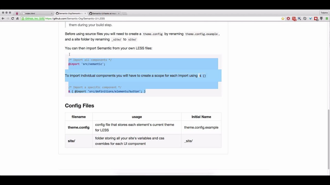 Semantic UI Flexibility