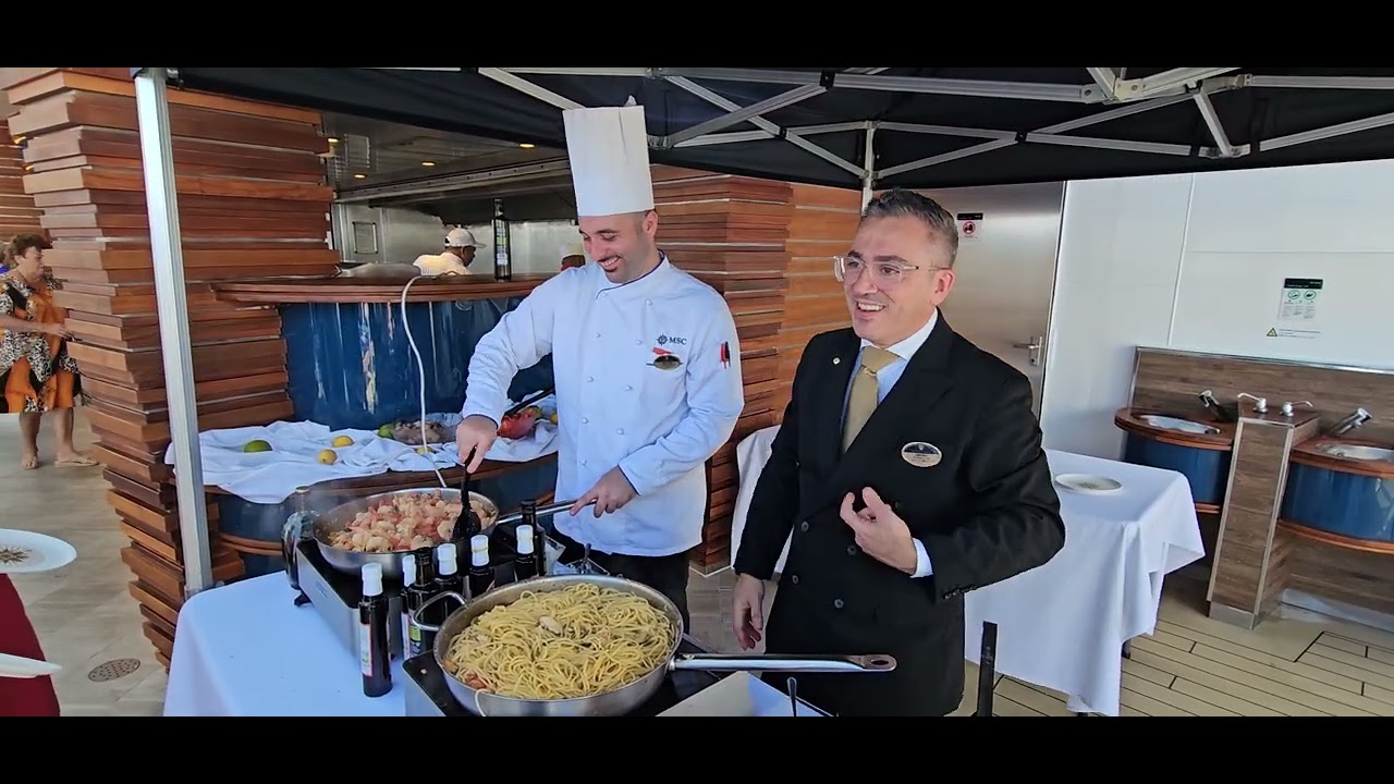 MSC Virtuosa. Buffet YC de la mer avec Vincenzo Del Prete 30 janvier 2026.