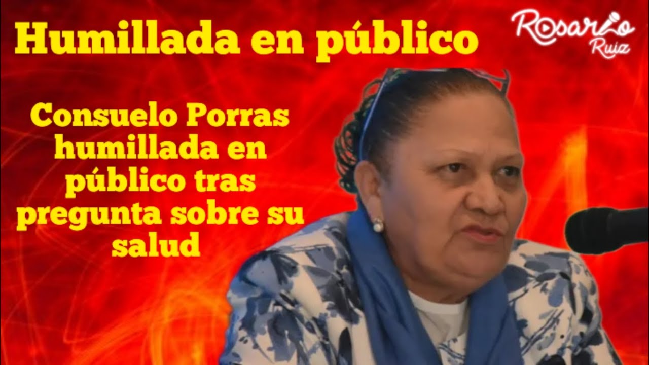 Fiscal General Consuelo Porras humillada por un periodista en p&uacute;blico tras pregunta sobre su salud