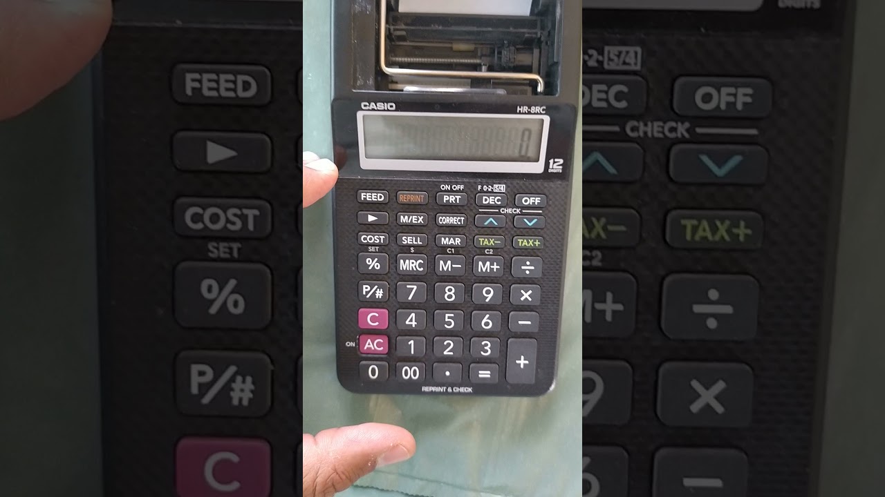 COMO COLOCAR PAPEL NA Calculadora de Impressão Casio HR-8RC-BK