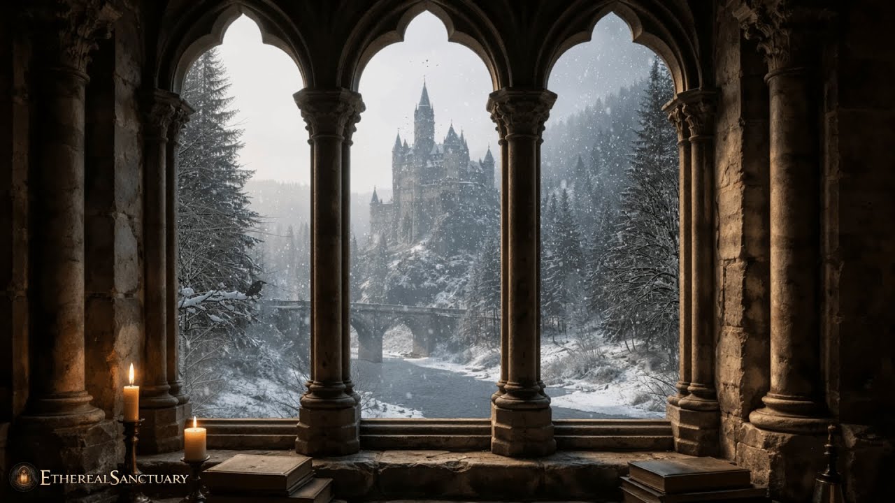 Winter Castle View | Relaxing ambience | 4 Hours | 4K