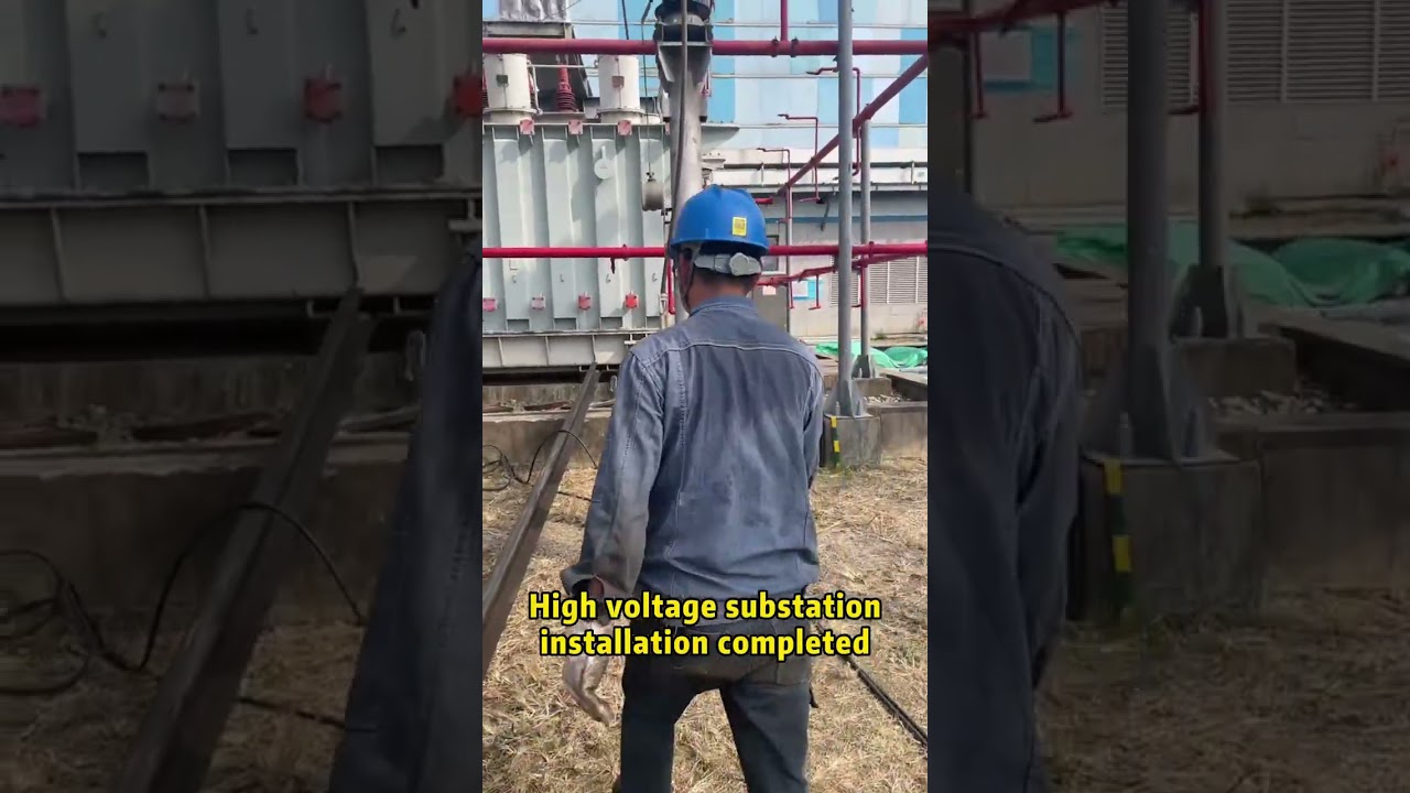 High voltage substation installation completed