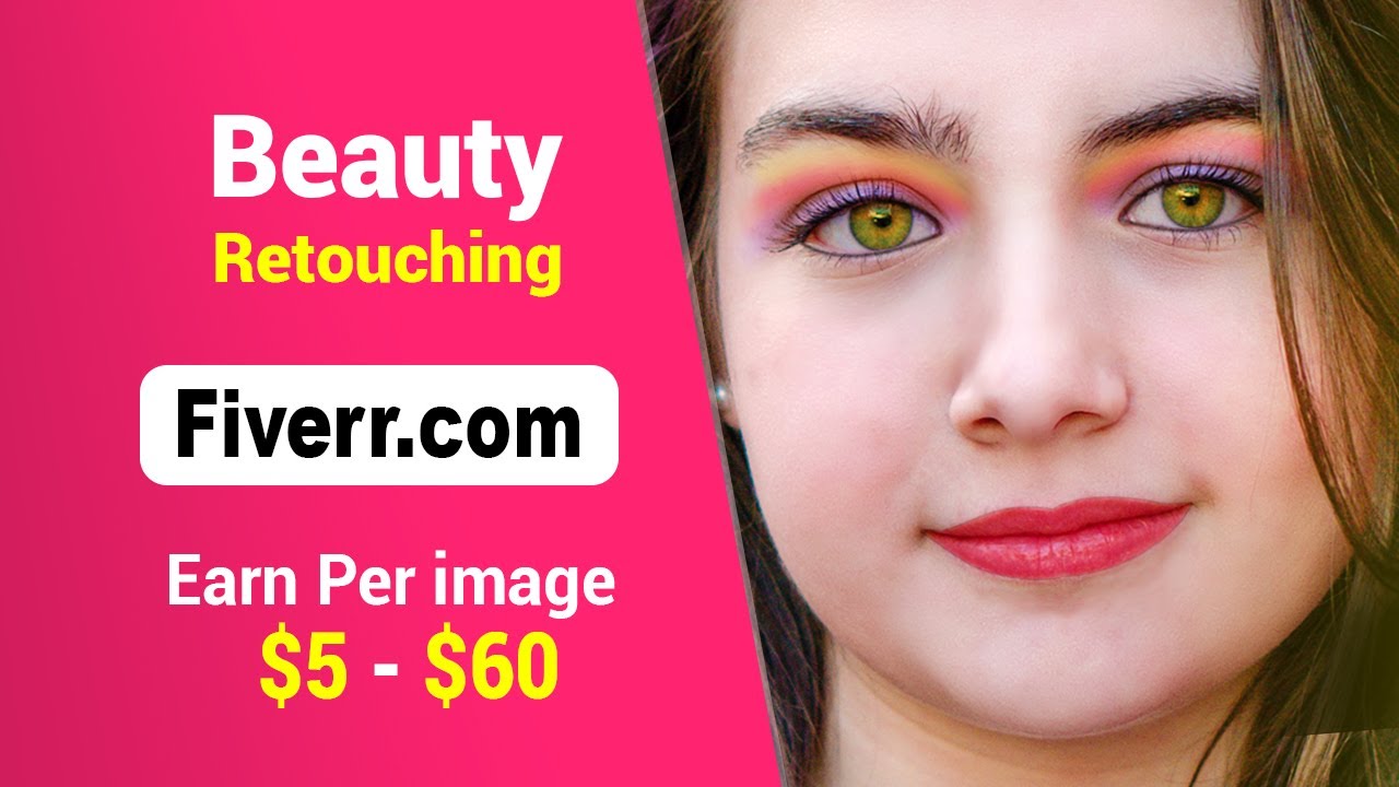 How to earn from fiverr by doing Beauty Retouching - Adobe Photoshop CC Bangla Tutorial