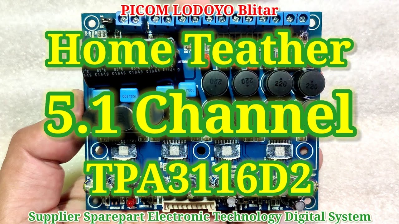 Power Class D TPA3116D2 4 x 50w + 2 x 100w Subwoofer 5.1 Channel TPA3116 Home Teather Amplifier