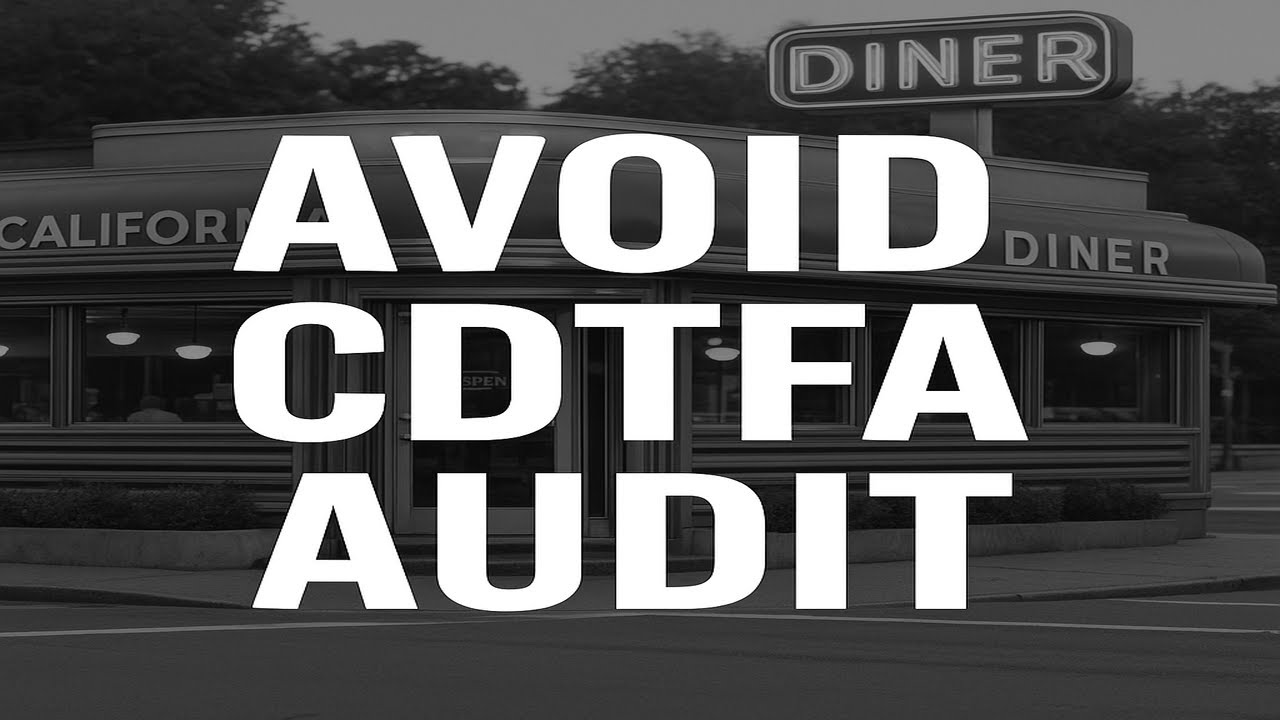 Don't File Your Restaurant Taxes Until You Watch This (California)