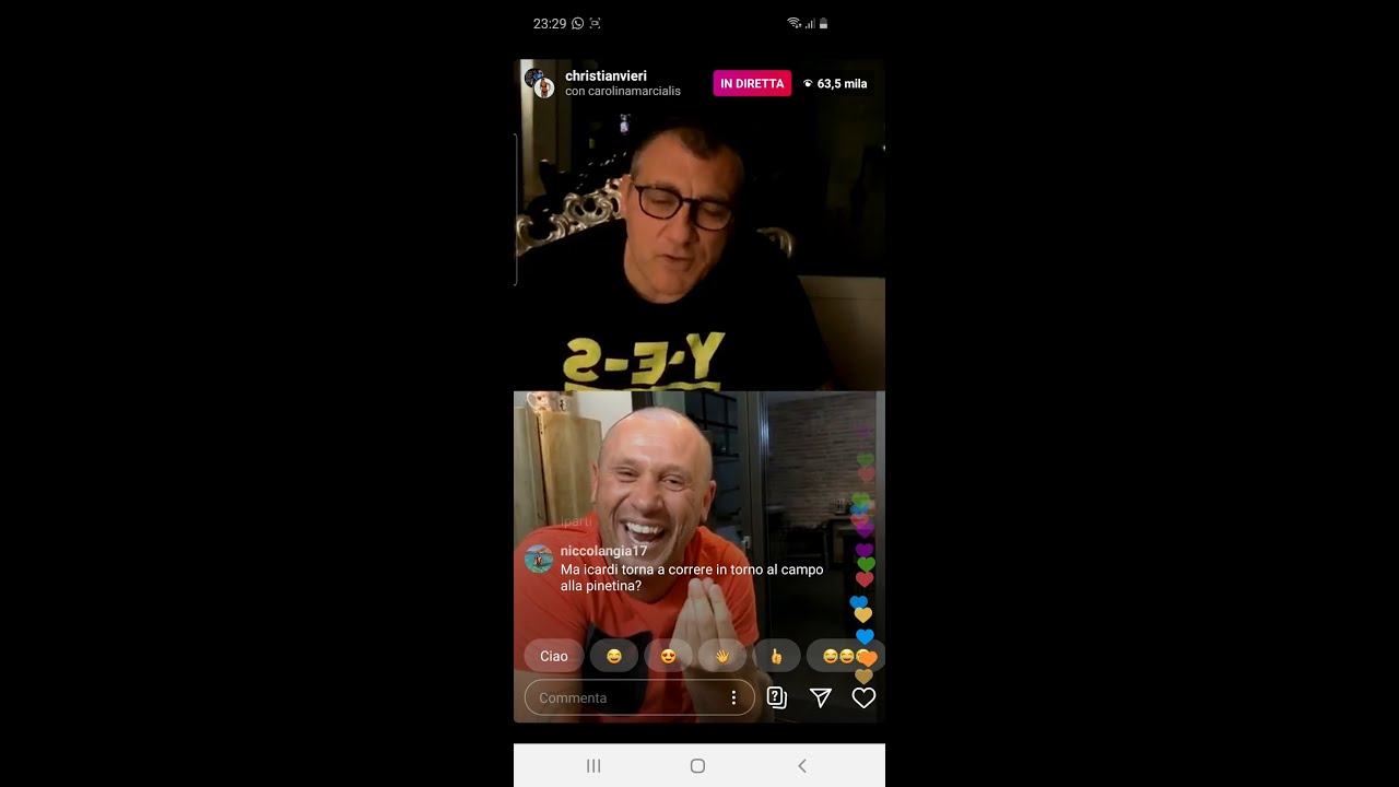 BOBO VIERI E CASSANO DIRETTA INSTAGRAM 22/04/2020