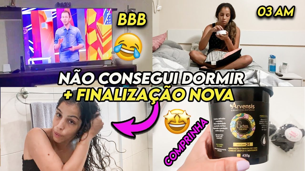 FIQUEI 24 HORAS SEM DORMIR, ROTINA DA NOITE E COMPRINHAS PARA O CABELO!