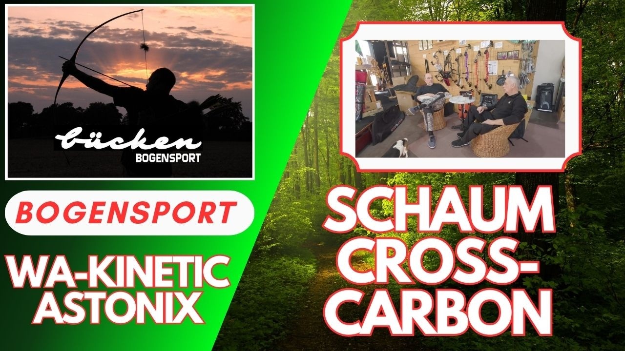 Schaumkern mit Cross-Carbon - Wurfarme Kinetic Astonix - B&uuml;cken Bogensport am Niederrhein.