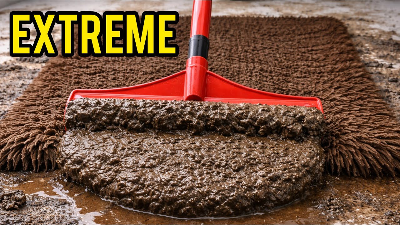 You Won’t Believe How Dirty This Carpet Was 😱 | Extreme Mud Carpet Cleaning ASMR