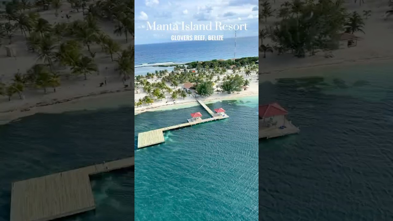 🚁Arrive in style at Manta Island Resort #Belize #helicopter