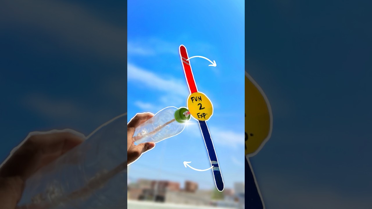 Amazing Toy Using Bottle🚁 #shorts #youtubeshorts #diy #viral #papercraft #helicopter #origami #toys