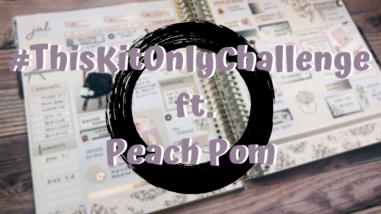 This Kit Only Challenge Plan With Me Ft. Peach Pom
