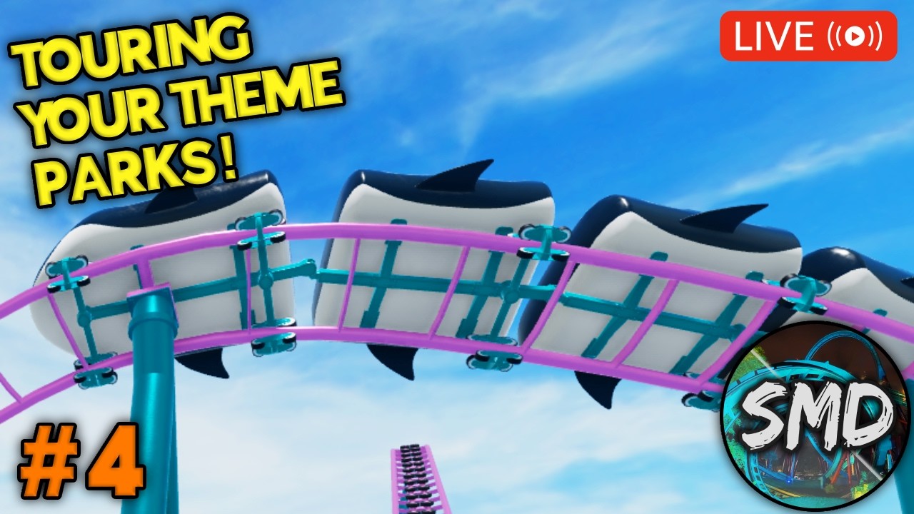 TOURING YOUR THEME PARKS IN THEME PARK TYCOON 2 | #4 | [LIVE 🔴]