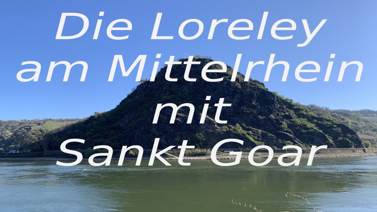 Der Loreley Felsen bei Sankt Goar am Mittelrhein am sonnigen Freitag