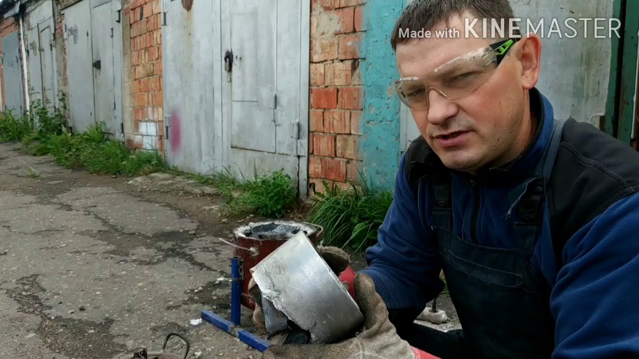 Литьё алюминия в домашних условиях. Ошибки при заливке формы. Изготовление шкива.