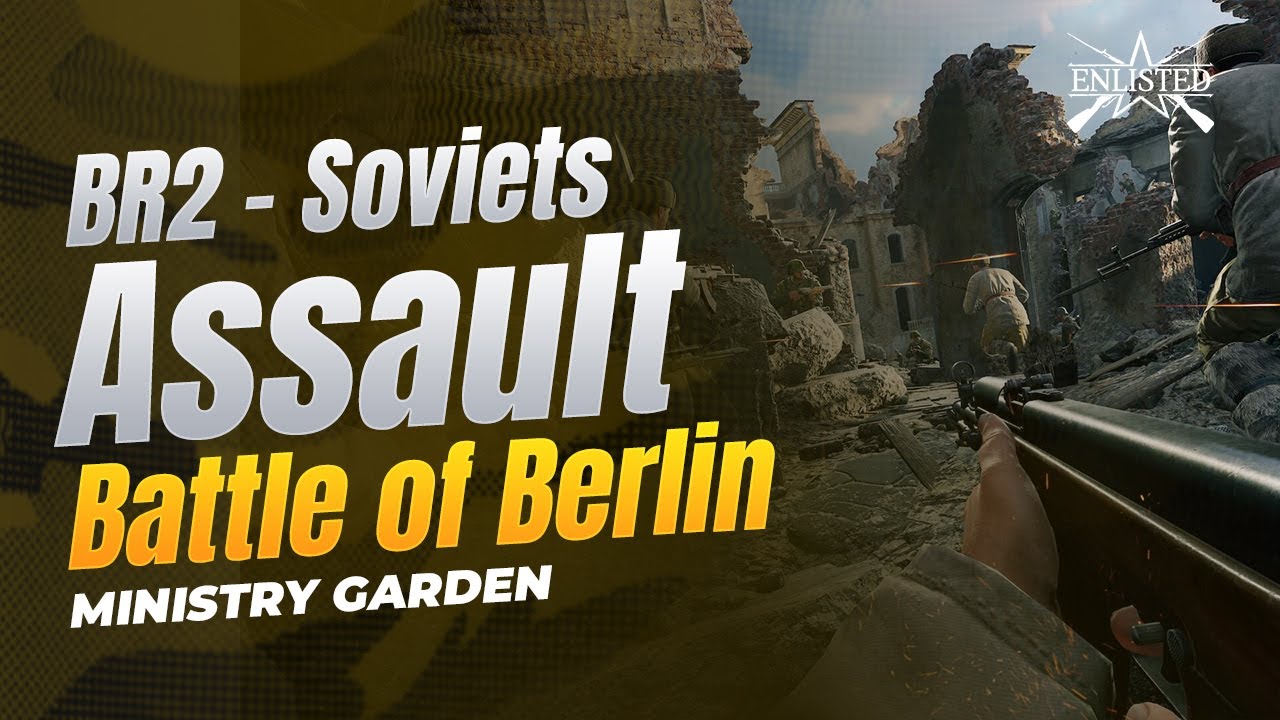 BR2 Soviets: Fighting 2 Tanks as Infantry - Ministry Garden (Assault: Offensive) - Enlisted Gameplay