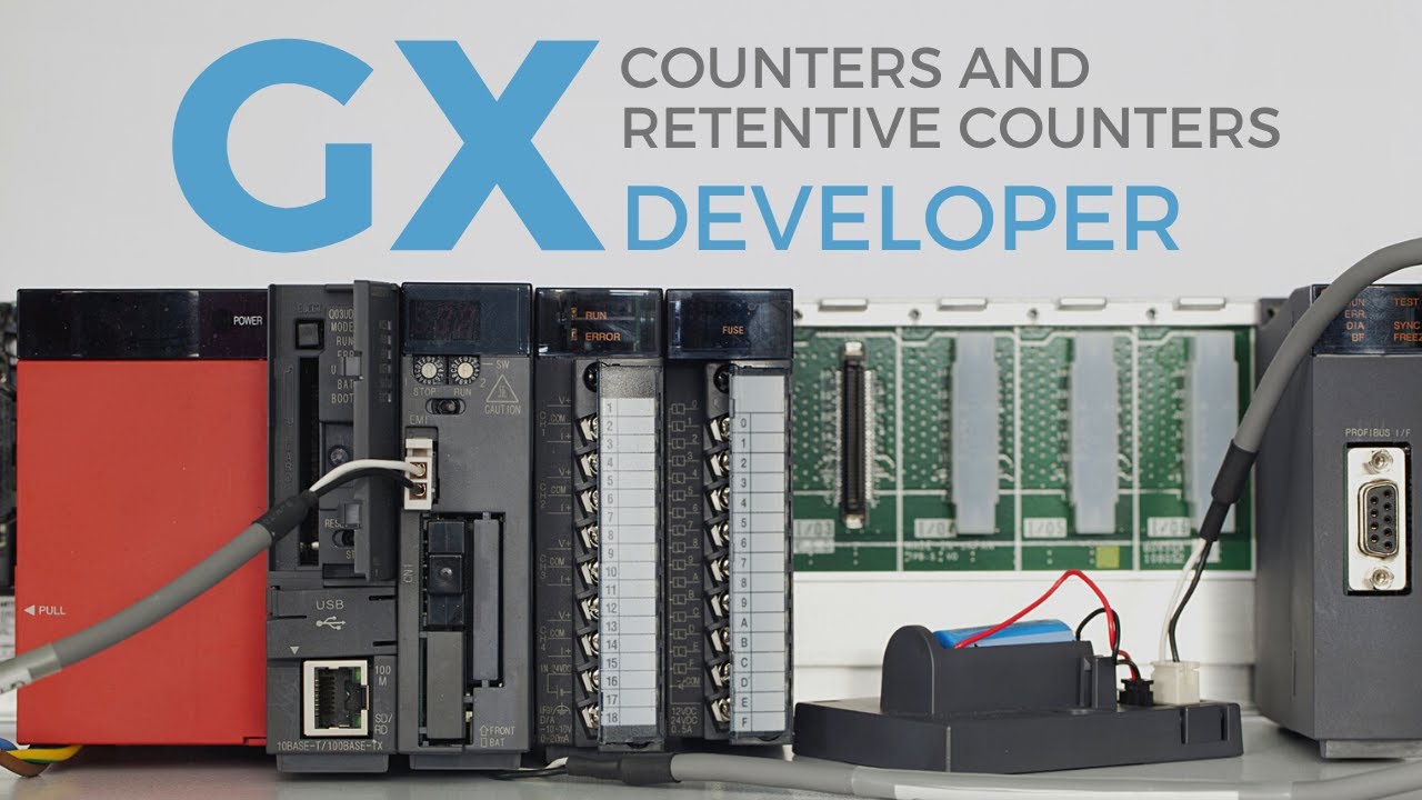 Mitsubishi GxDeveloper Counters, Retentive Counters and the Reset Instruction