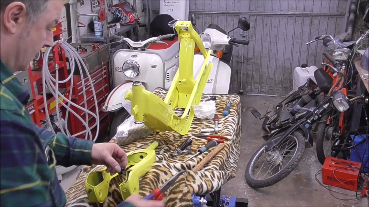 Piaggio Ciao Moped Teil 11: Es geht an den Wiederaufbau