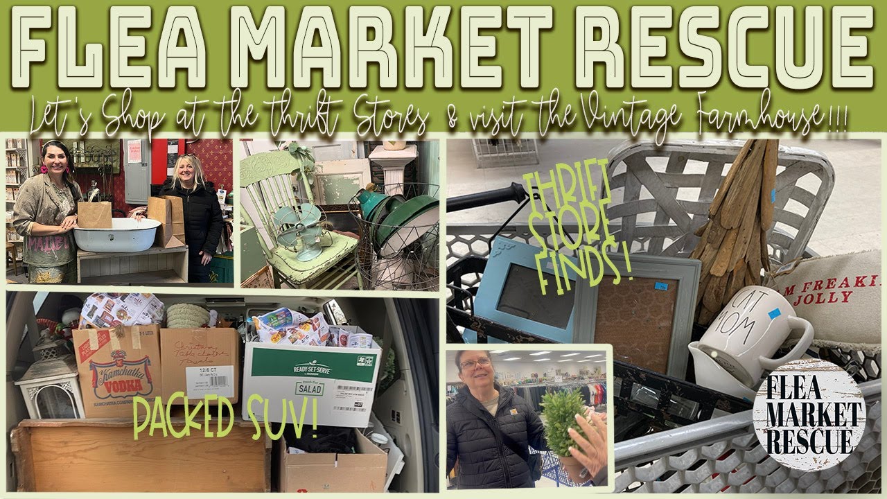 come shop the thrift stores & vintage farmhouse for finds