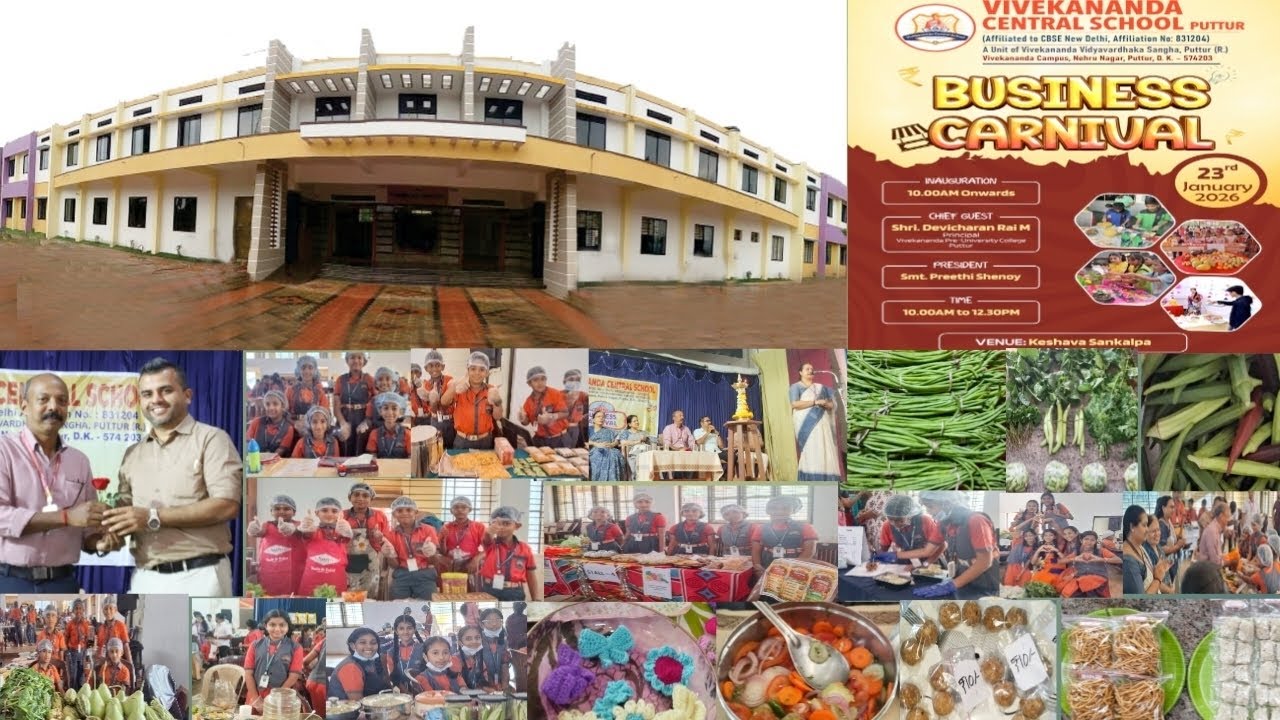 #ಪುತ್ತೂರಿನ ವಿವೇಕಾನಂದ CBSE ಶಾಲೆಯಲ್ಲಿ ವಿದ್ಯಾರ್ಥಿಗಳಿಗಾಗಿ ಆಯೋಜಿಸಿದ Business carnival ಎಂಬ ವಾಣಿಜ್ಯಮೇಳ 🌽🍓🍔#