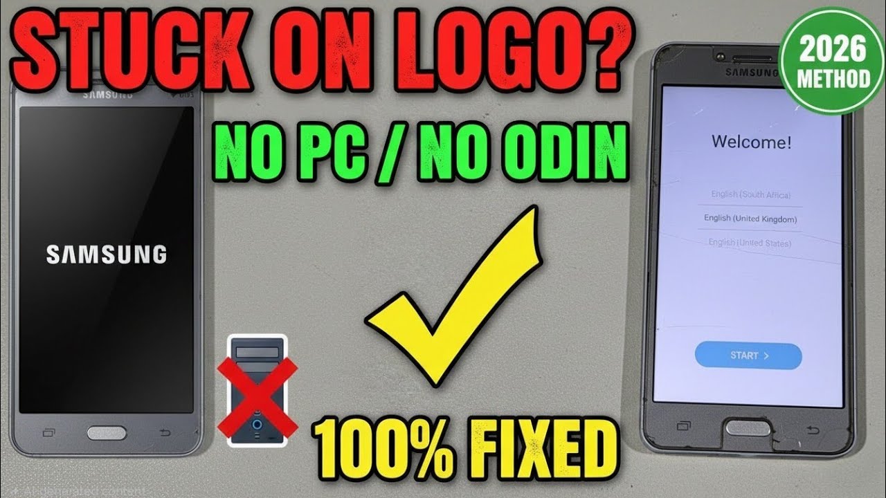 Решение проблемы зависания на логотипе Samsung Galaxy Grand Prime Plus — без ПК / без Odin (метод...